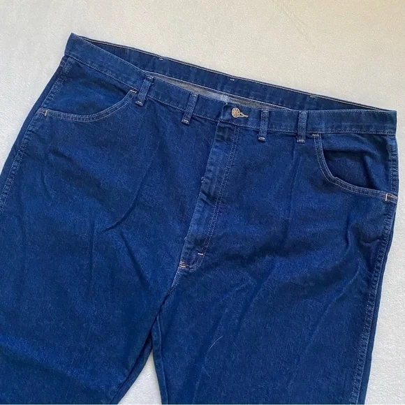 Wrangler regular fit dark blue denim classic jeans size 46 - Picture 3 of 5